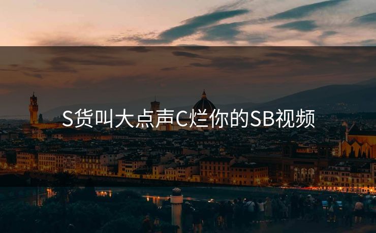 S货叫大点声C烂你的SB视频